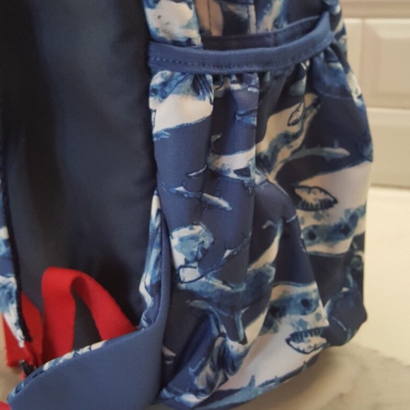 GAP Kids Boys Docksider Blue Shark Backpack NWT - Picture 5 of 8